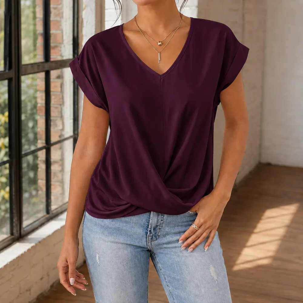 V-Neck Stretch Top