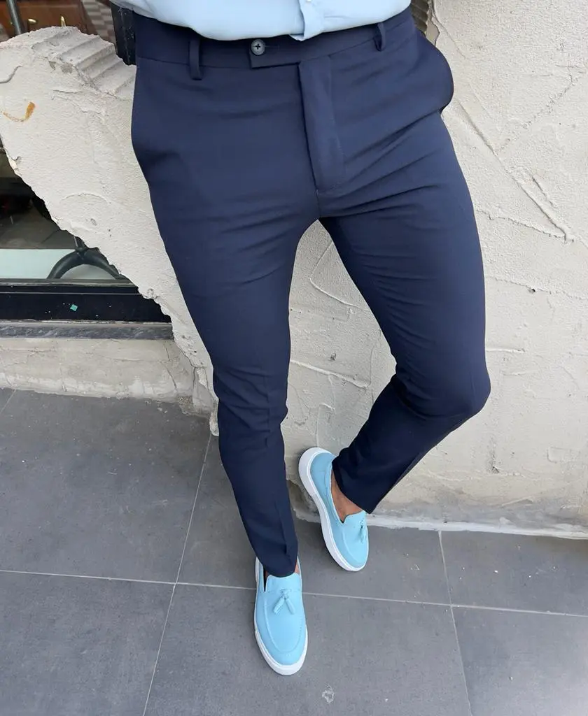Classic Slim Fit Refined Tailored Trousers