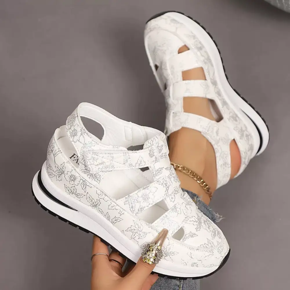 Everyday Cutout Wedge Sandals