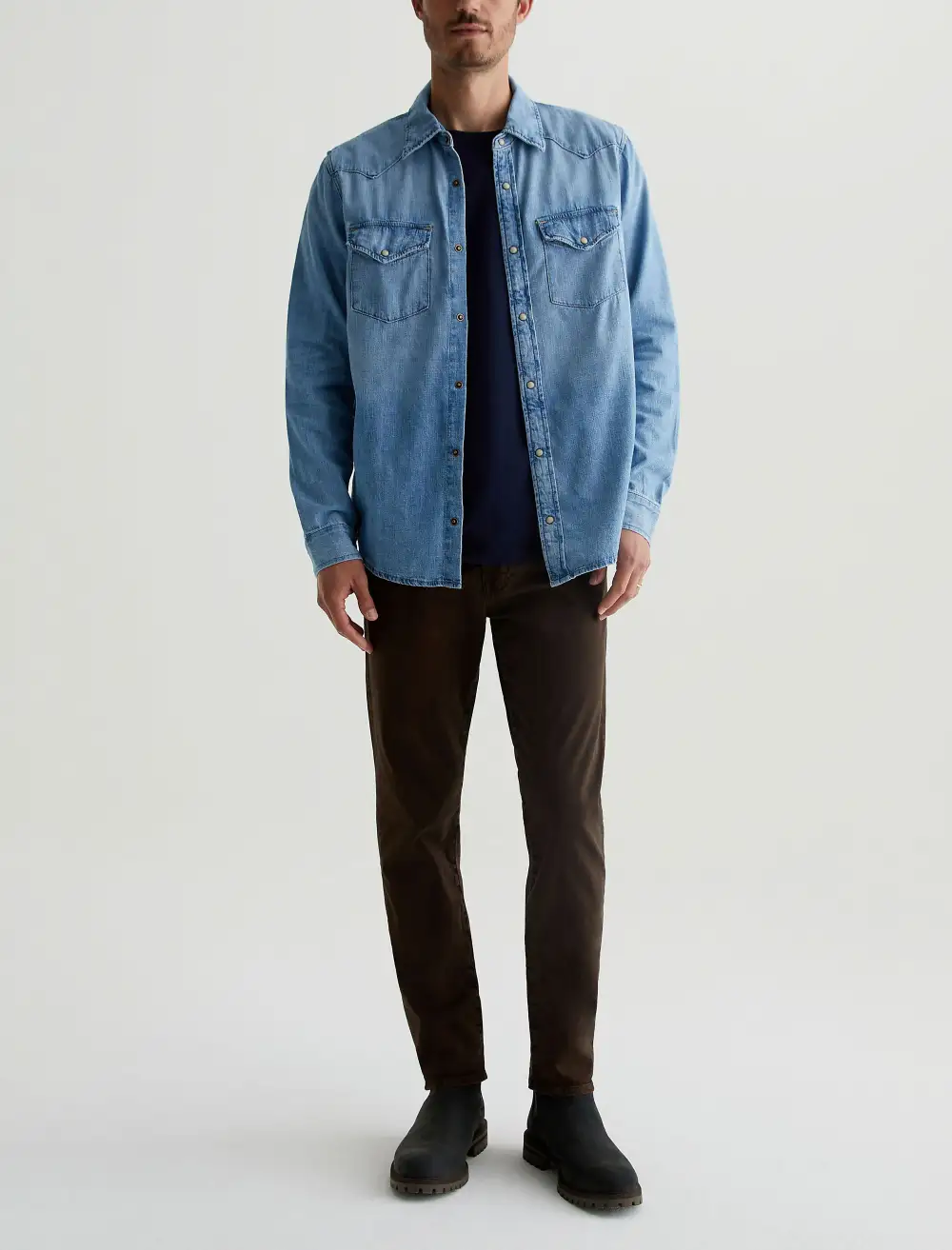 Men's Patch Pocket Western Shirt