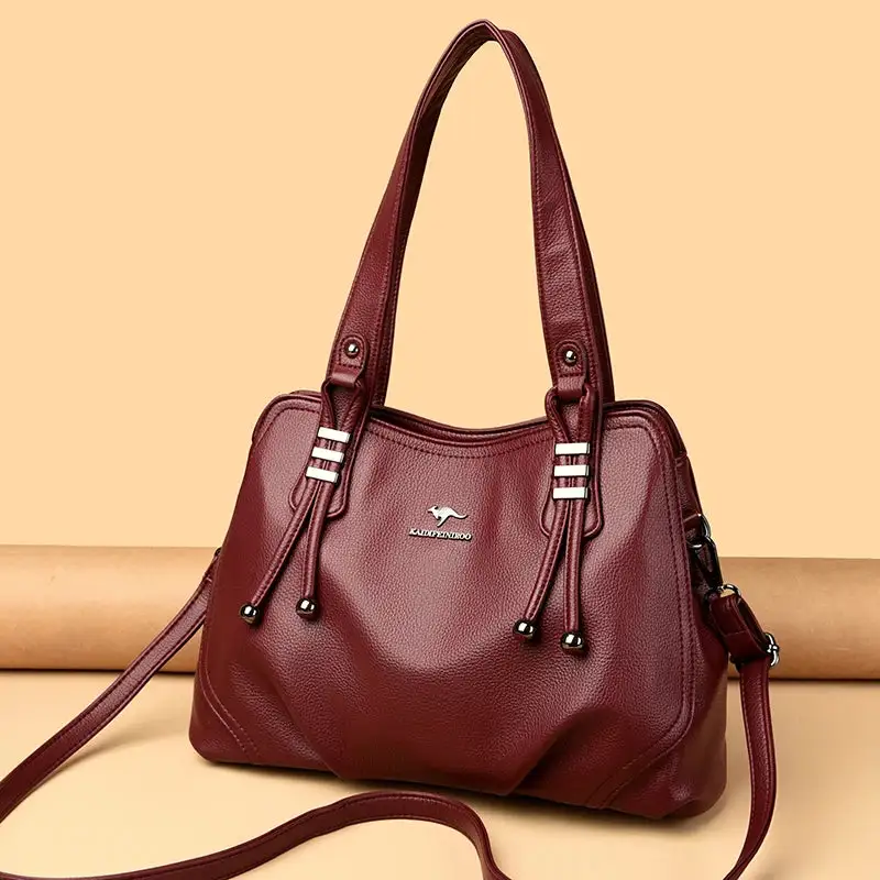 Modern Softness: Minimalist Soft Leather Handbag
