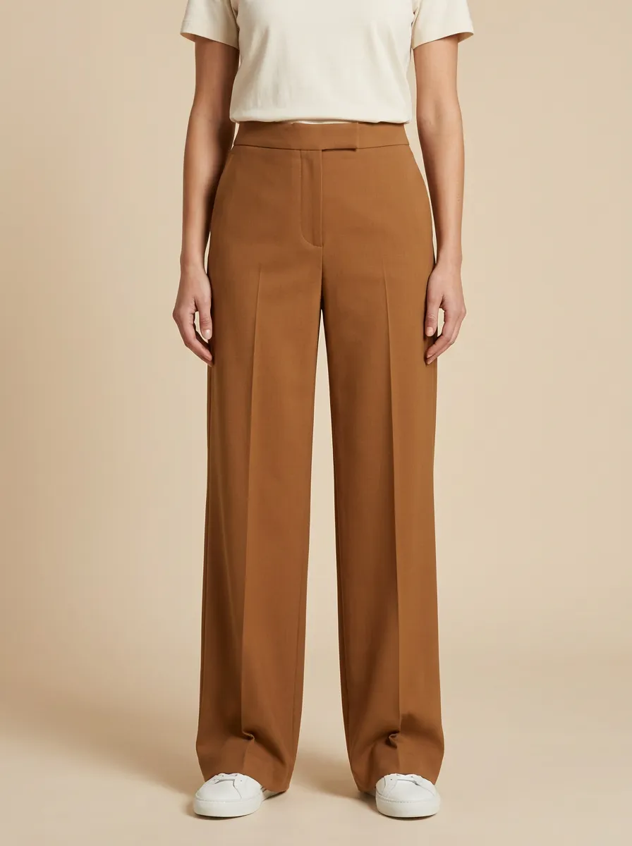 High Rise Wide Leg Trousers