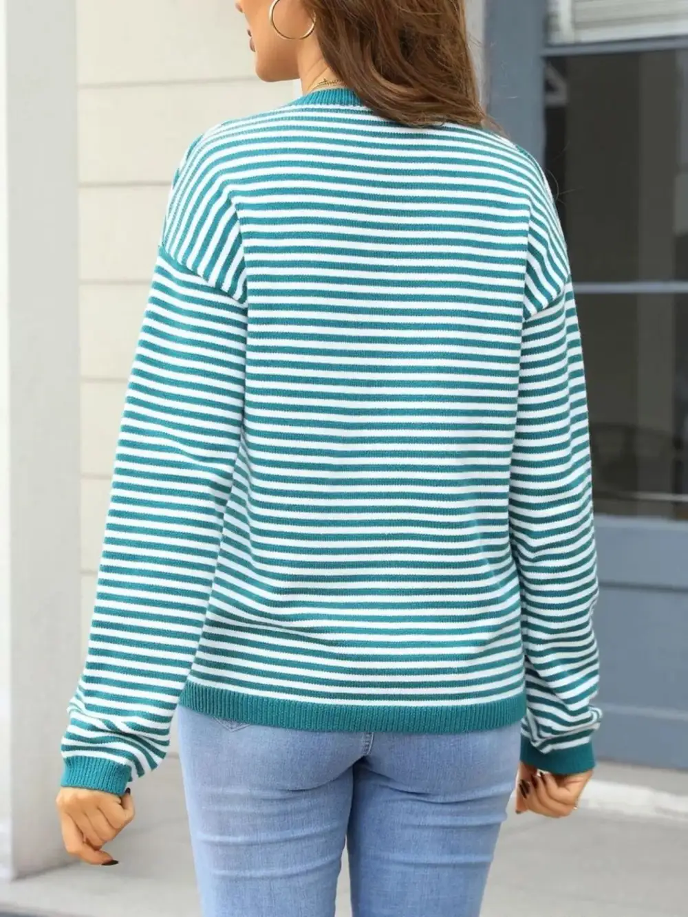 Striped Round Neck Sweater