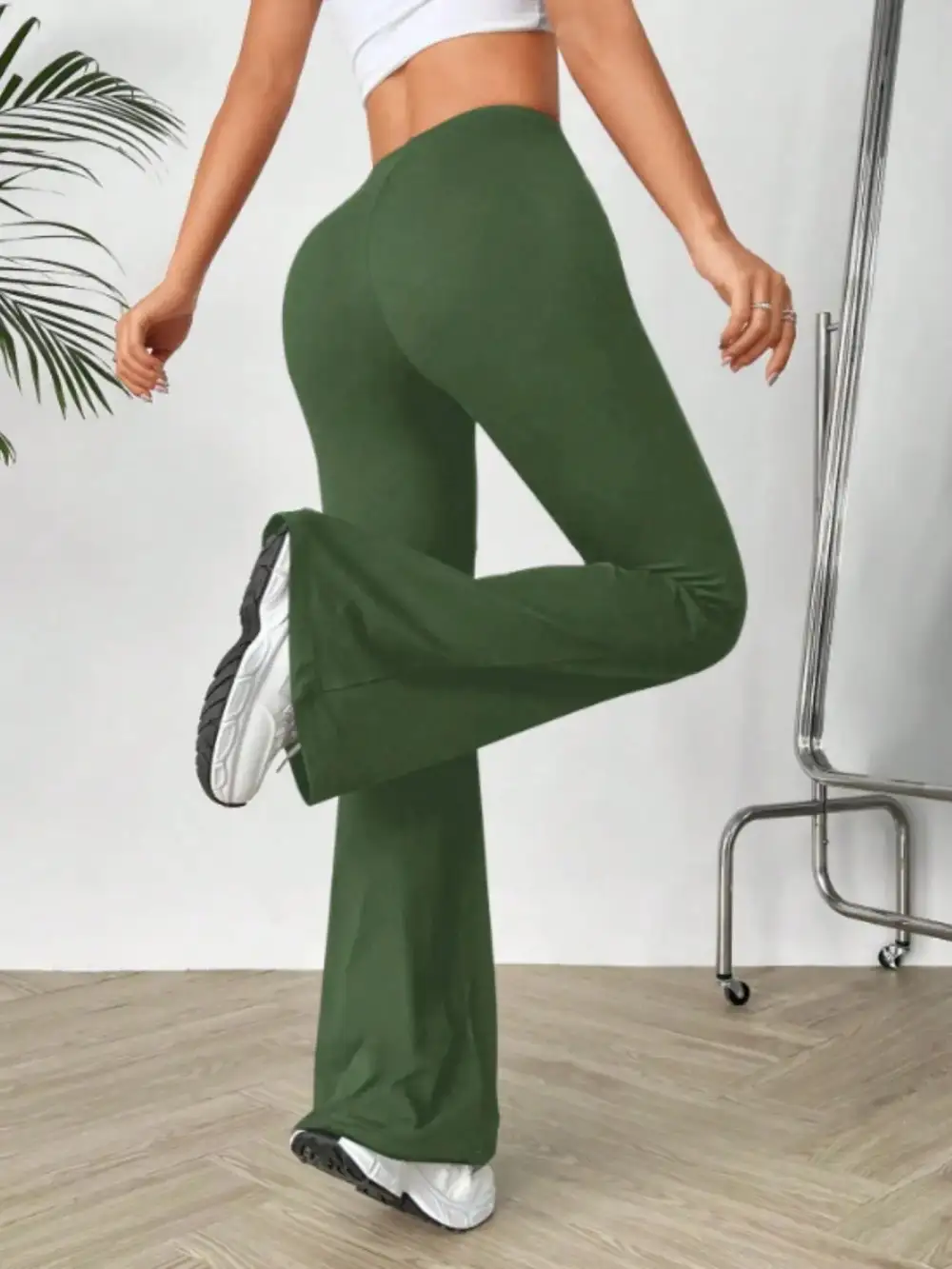 High Waisted Flared Pants