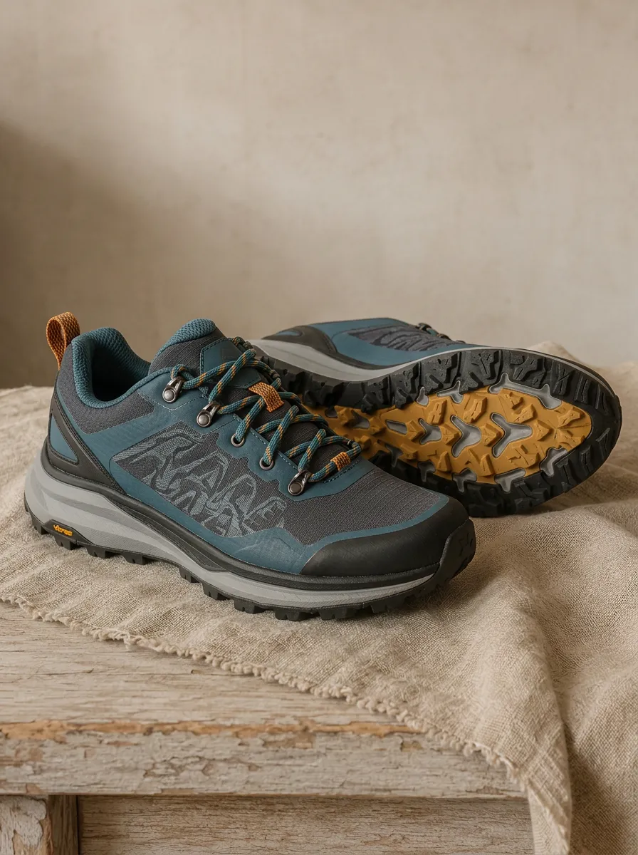 Women's Outdoor Hiking Blue Patterned Printed Shoes