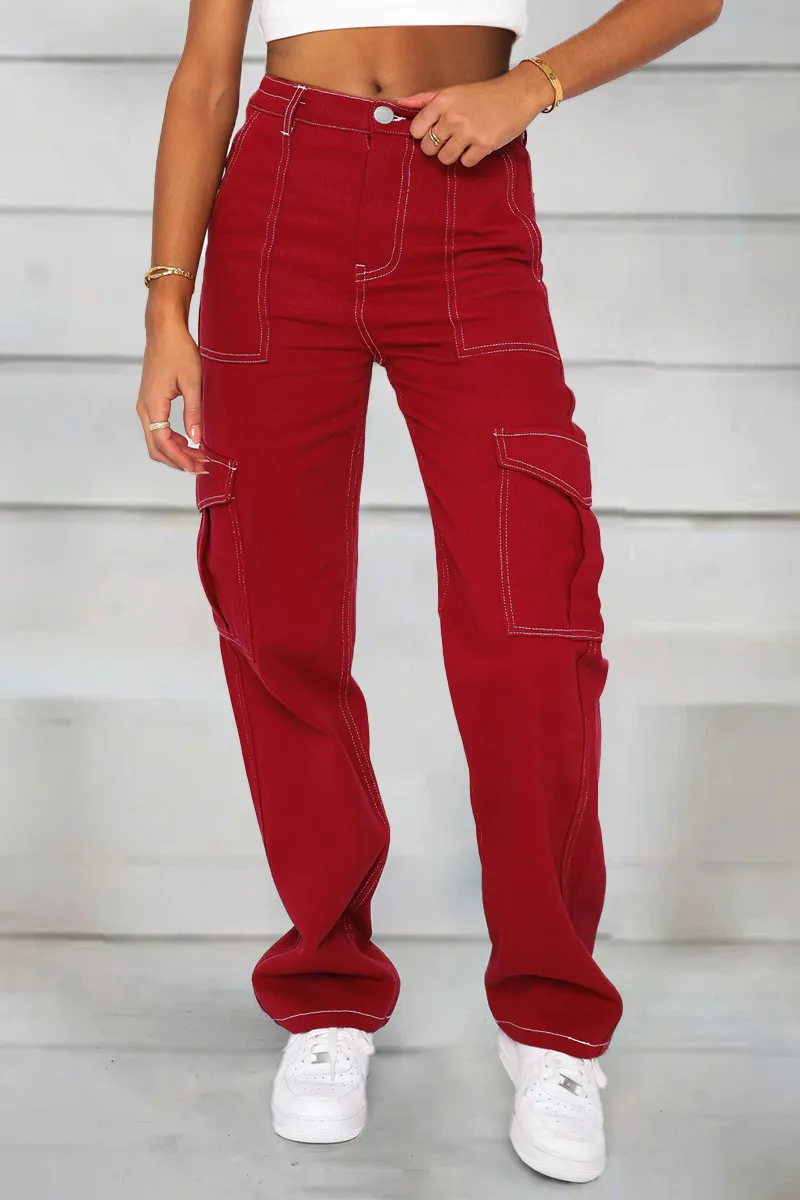 Flap Pocket Zip Fly Jeans