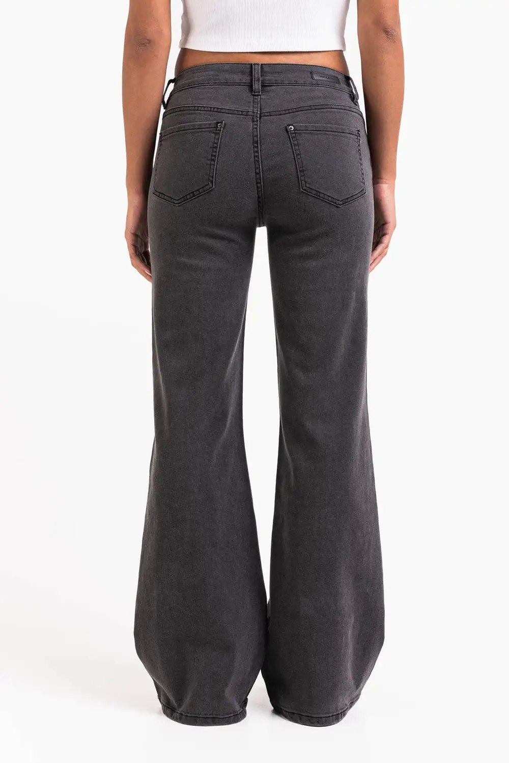 Clean Look Low Rise Flared Jeans