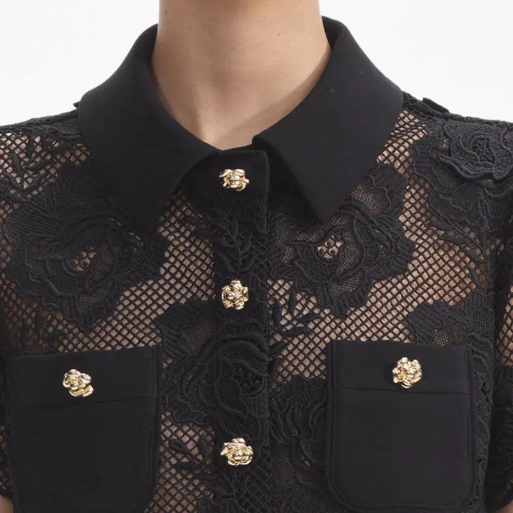 Black Lace Top