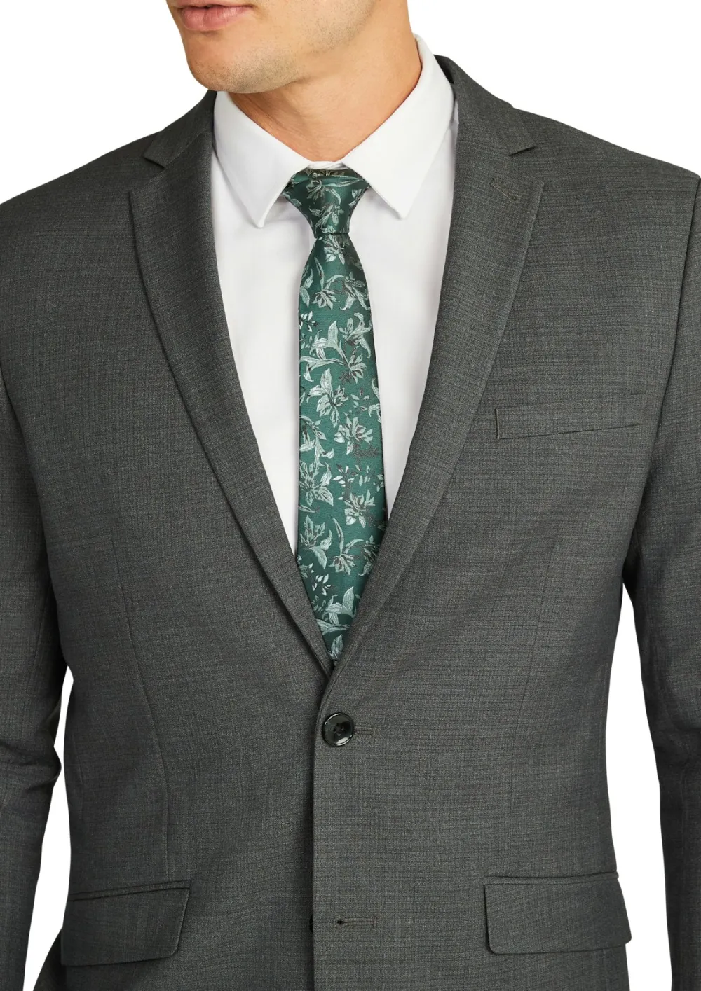 High-End Tailoring Charcoal Grey Slim Suit