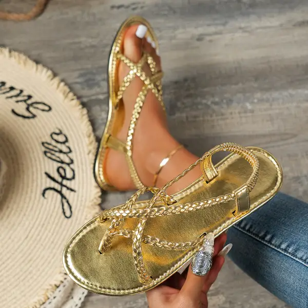 Strappy Flat Sandals