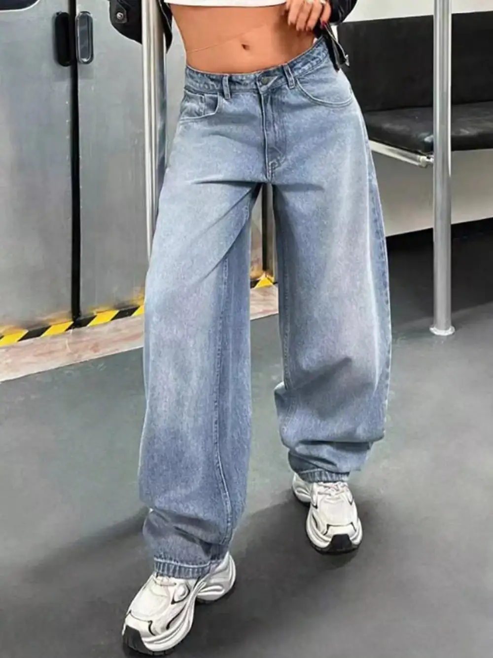 Soft Touch Wide Leg Denim Jeans