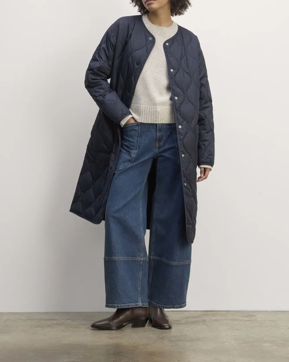 The Long Quilted Liner Coat