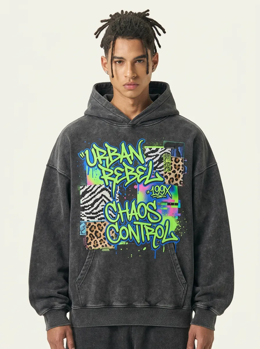 Unisex Graphic Streetwear Graffiti Animal-Graphic Hoodie