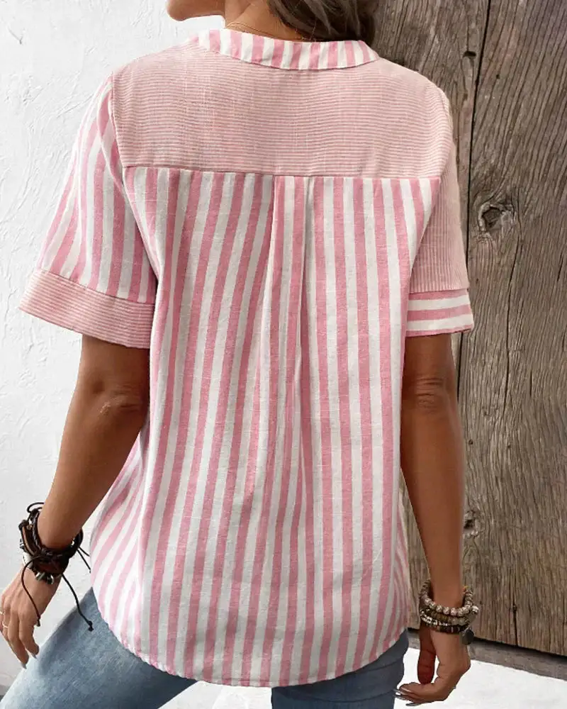 Relaxed Striped Blouse