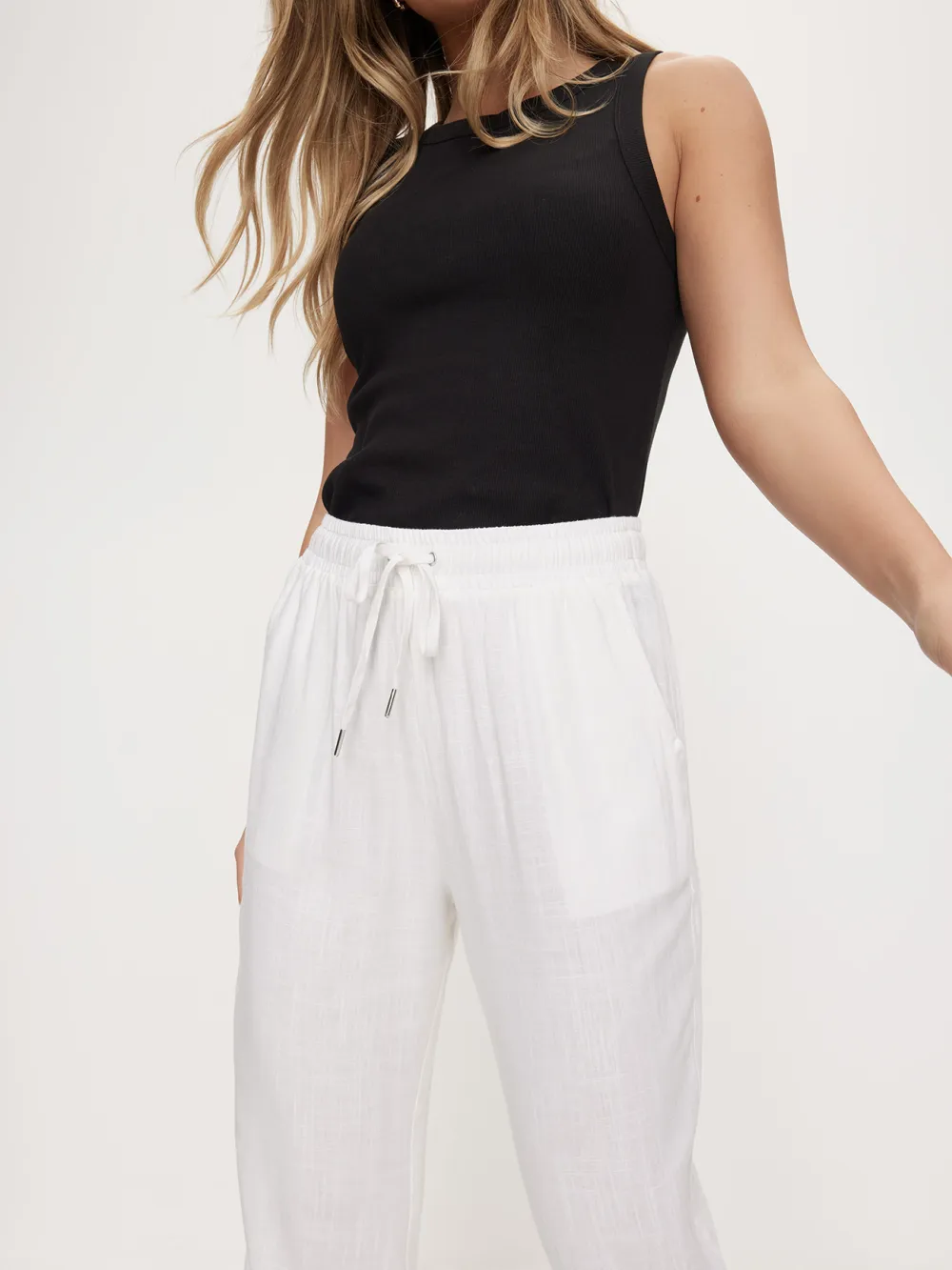 Breathable Linen Wide-Leg Pants