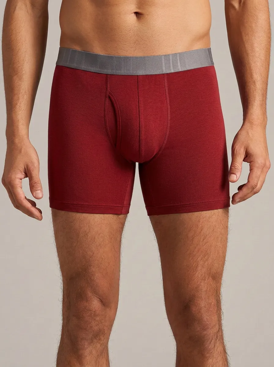 Men's Charcoal Grey Boxer Briefs with Tonal Waistband Boxer Briefs