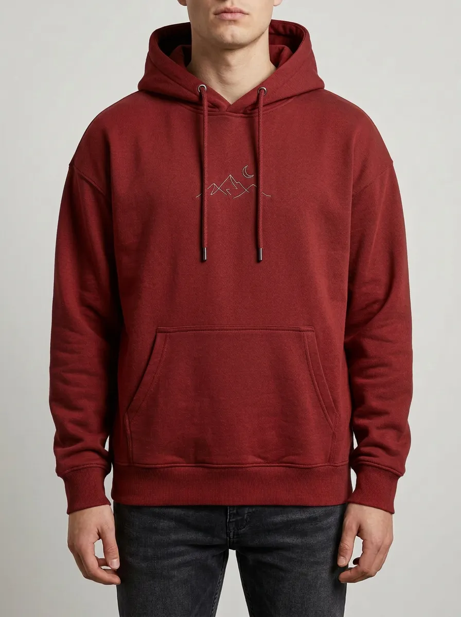 Everyday Mountain Graphic Minimalist Silhouette Men's Hoodie