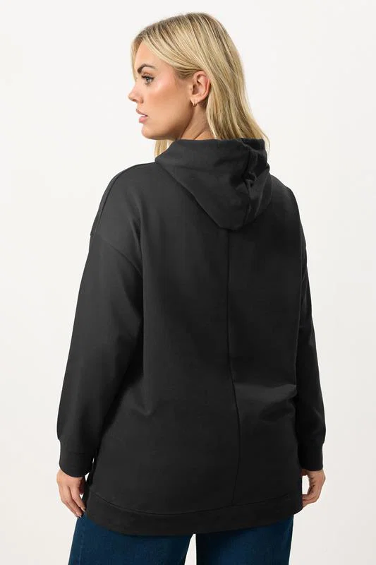 Black Leopard Star Hoodie detail 2