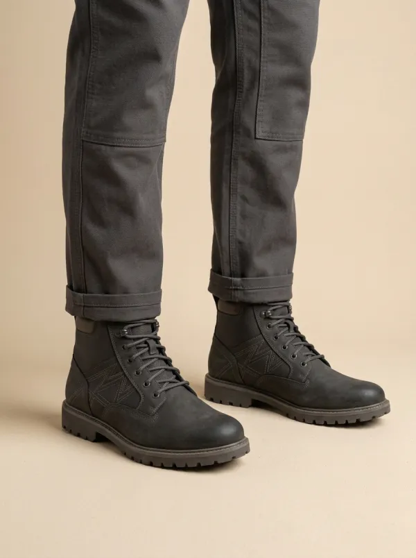 Men's Geometric Pattern Work Boots