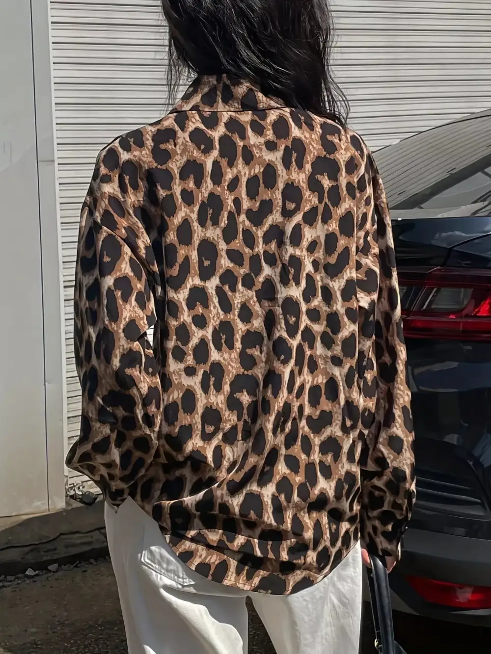 Leopard Print Button Down Shirt