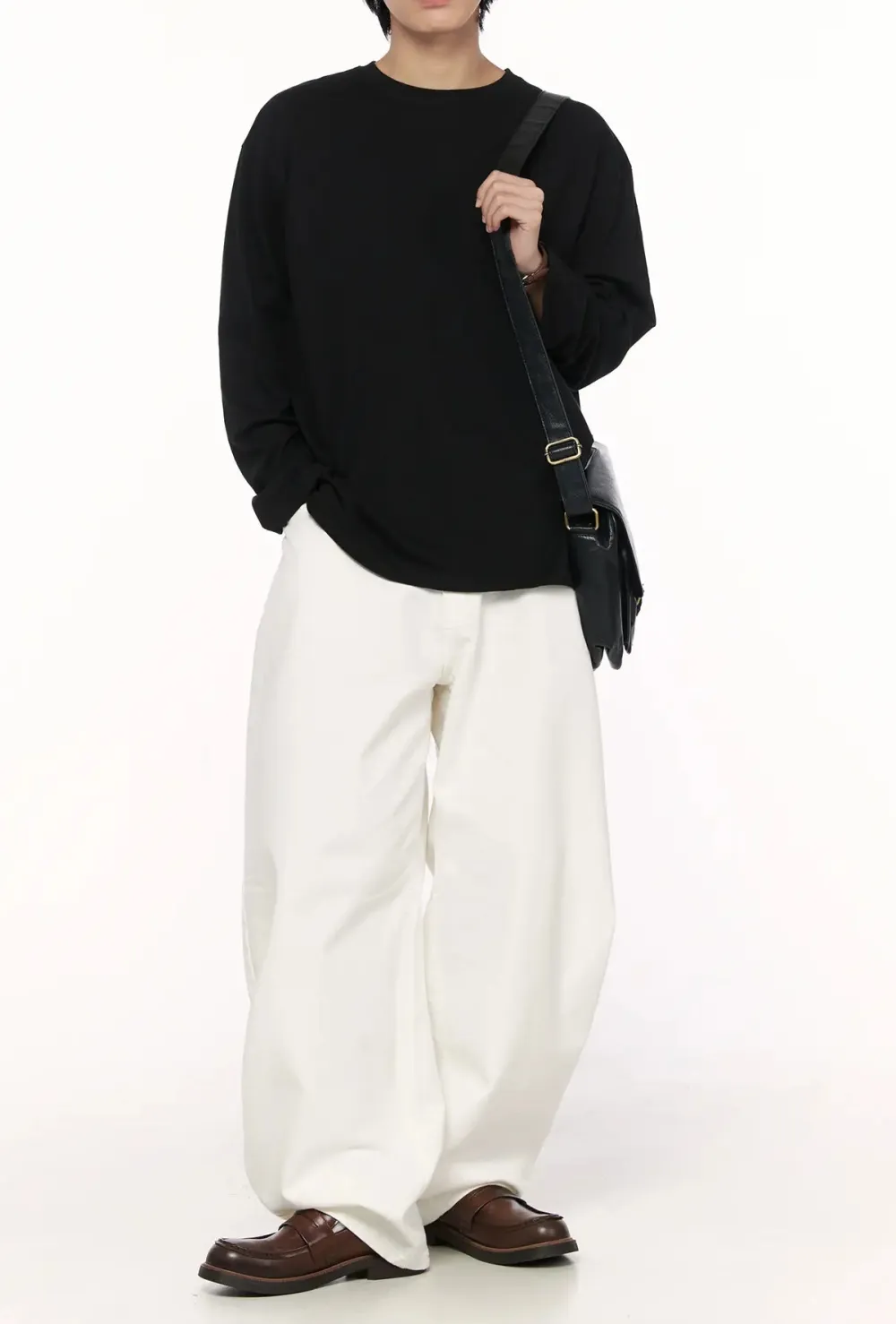 Men's Crew-Neck Basic Long Sleeve Tee