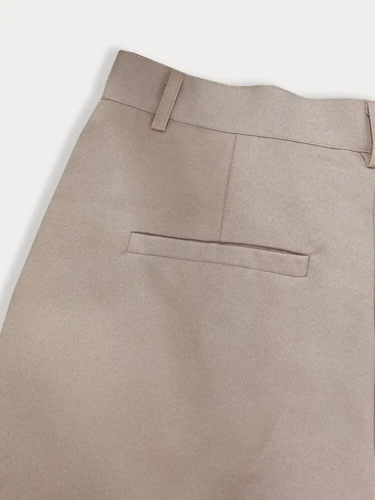 Relaxed Cargo Pocket Dress Pants