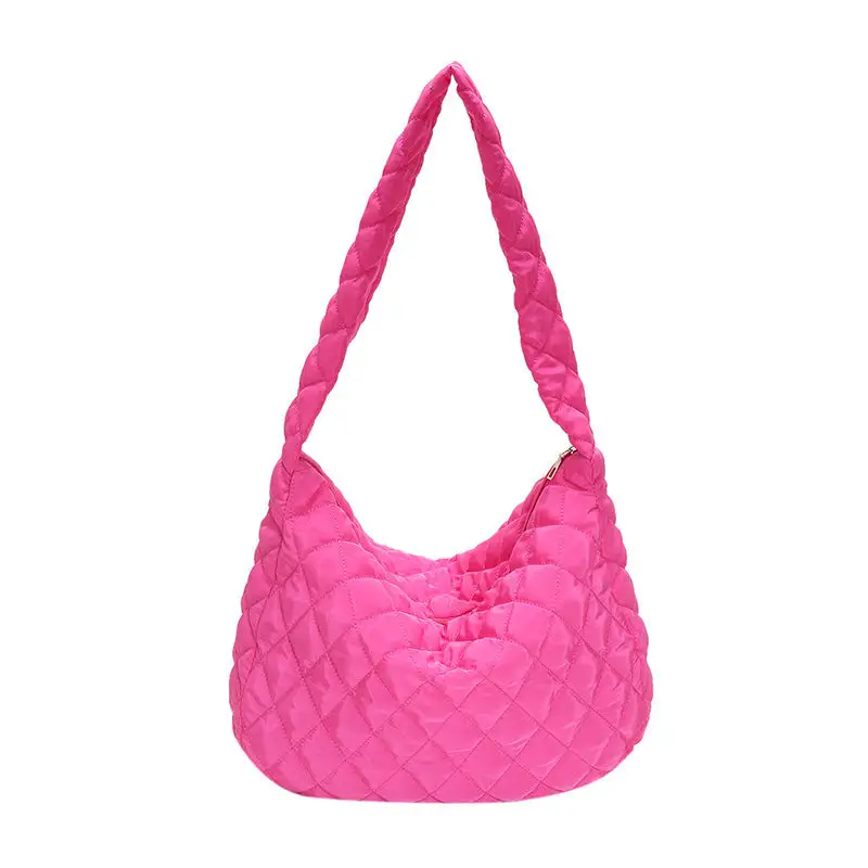 Winter Quilted Crossbody Bag Down Cloth Compact Soft