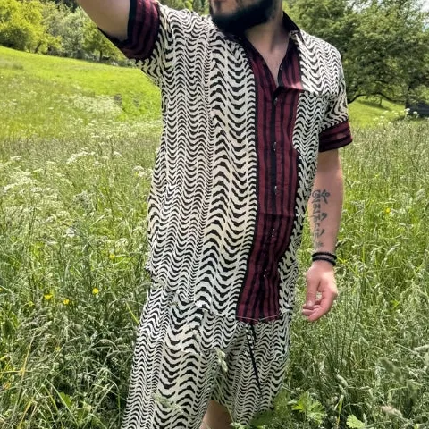 Spiritual Print Men's Casual Shirt