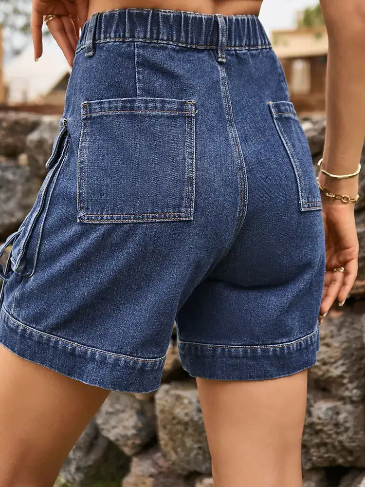 Cargo Denim Shorts