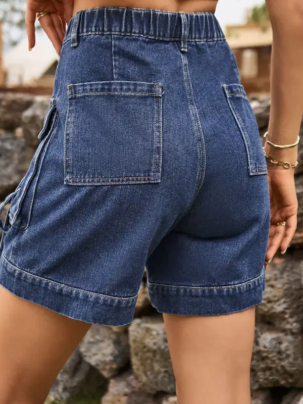 Cargo Denim Shorts