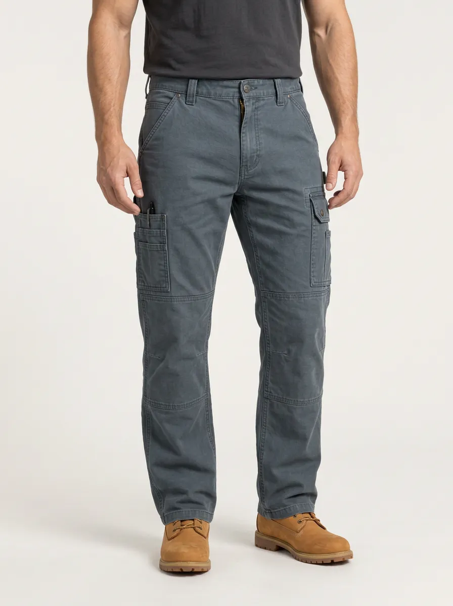 Men's Streamlined Multi-Pocket Carpenter Work Pants