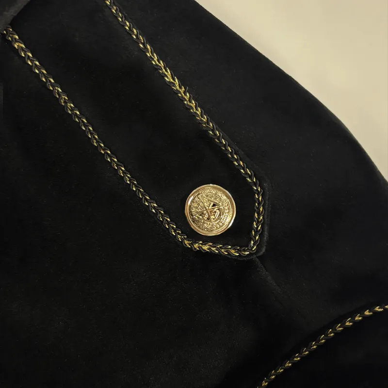 Velvet Tailored Zip Jacket