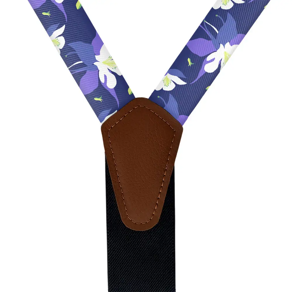 Columbine Floral Pattern Suspenders