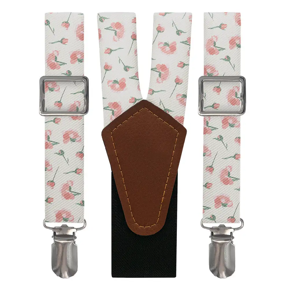 Peonies Floral Pattern Suspenders