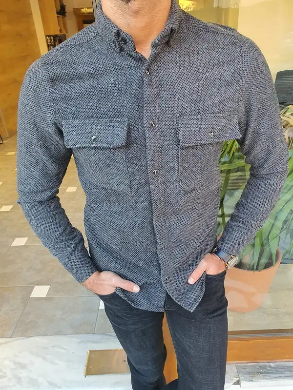 Classic Refined Slim Fit Cotton Casual Shirt