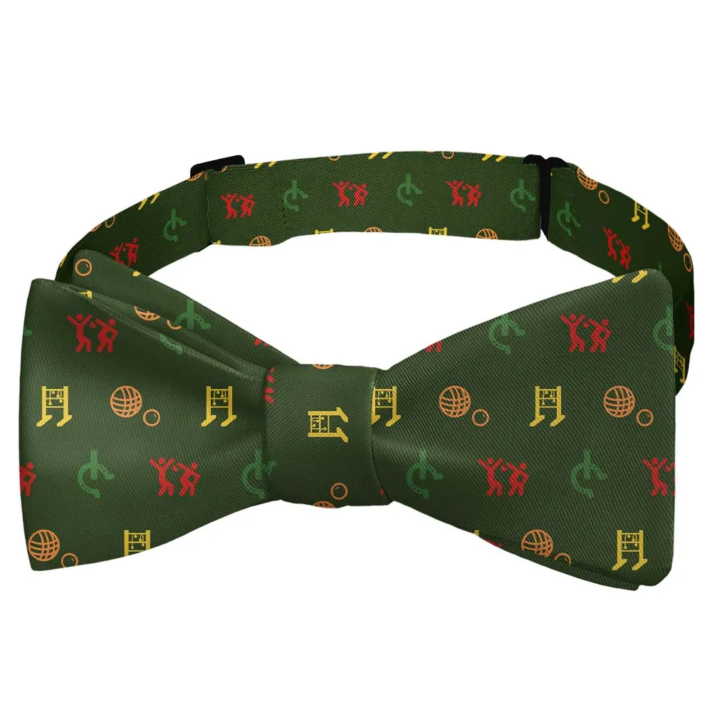 Lawn Games with Friends Pattern Bow Tie