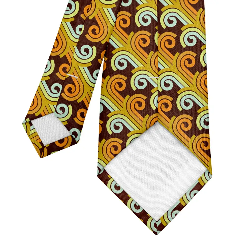 Refined Retro Motif Necktie