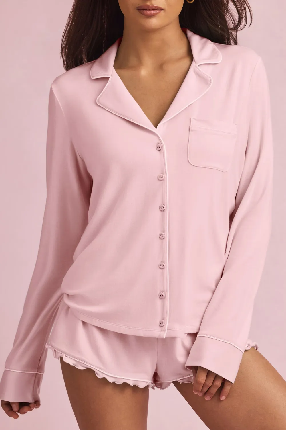 Versatile Basic Casual Women's Pajama Jacket