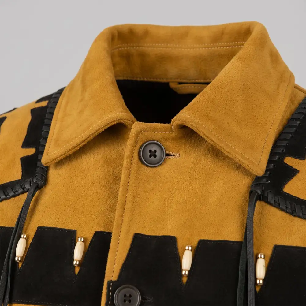 Modern Suede Biker Trucker Western Jacket