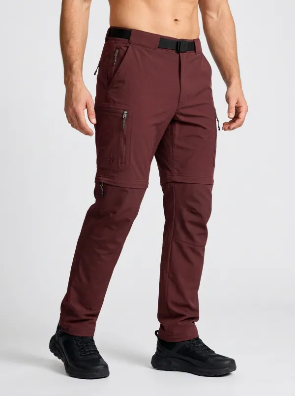 Men's Terrain Trail Compass Graphic Waterproof Zip-Off Tactical Cargo Pants