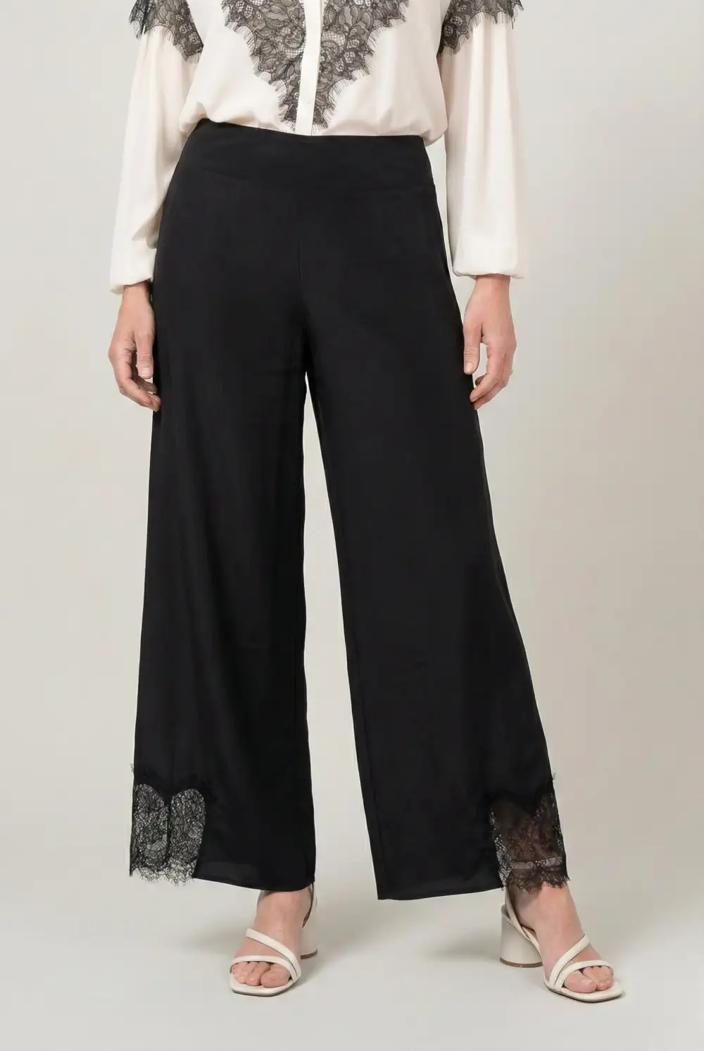 Silk Wide Leg Pants