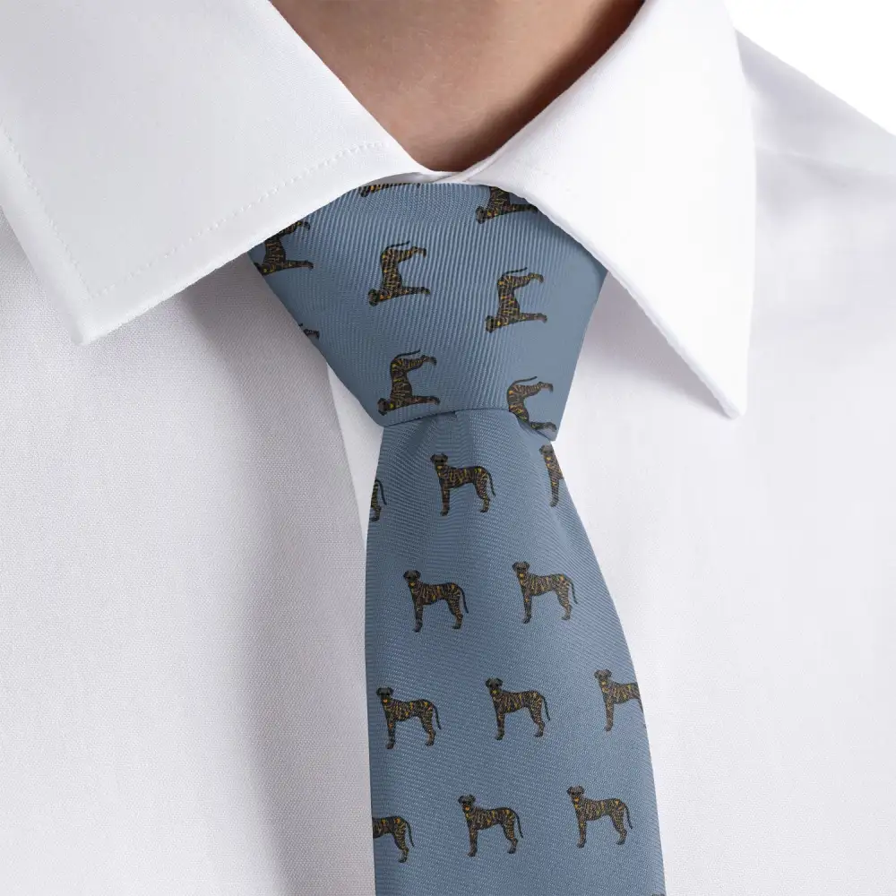 Brindle Hound Pattern Necktie