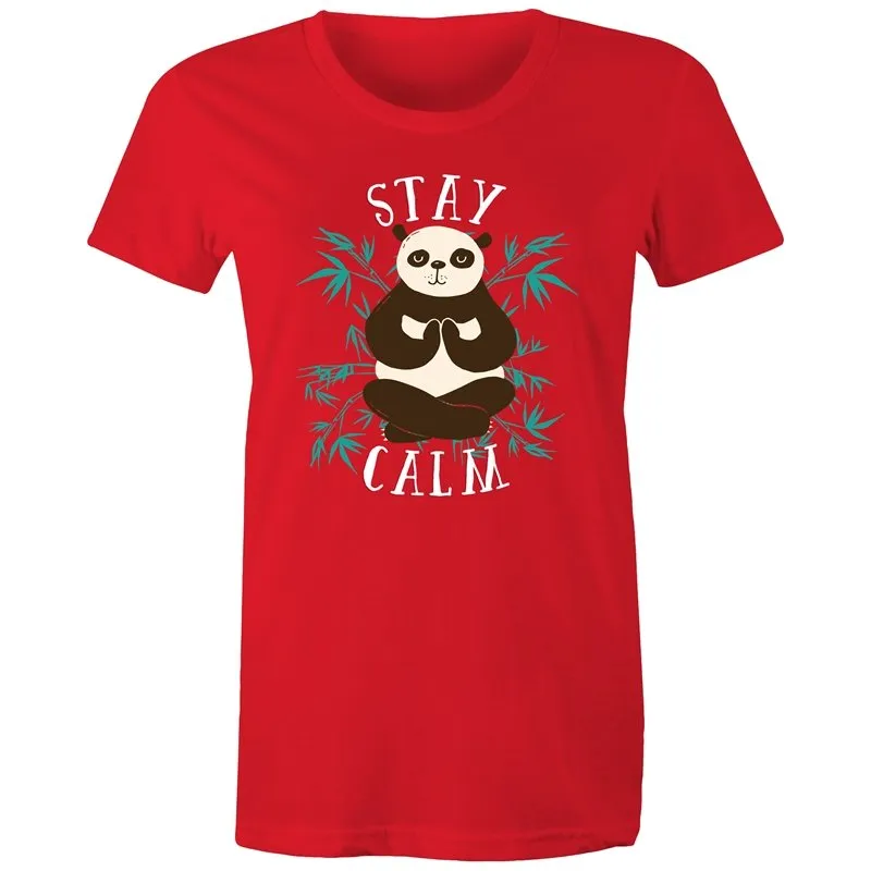 Yoga Stay Calm Panda T-Shirt
