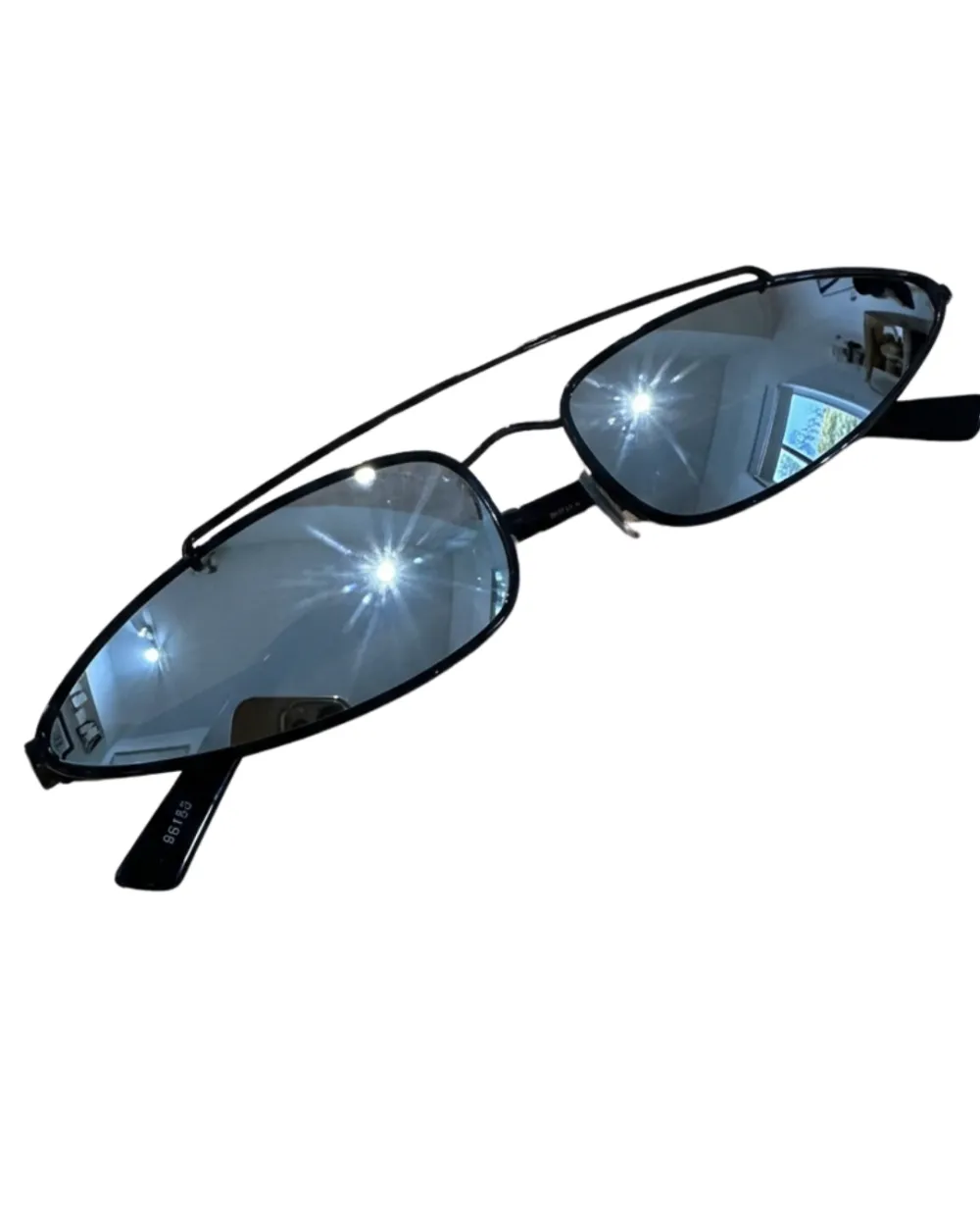 Slim Metal Cat Eye Sunglasses