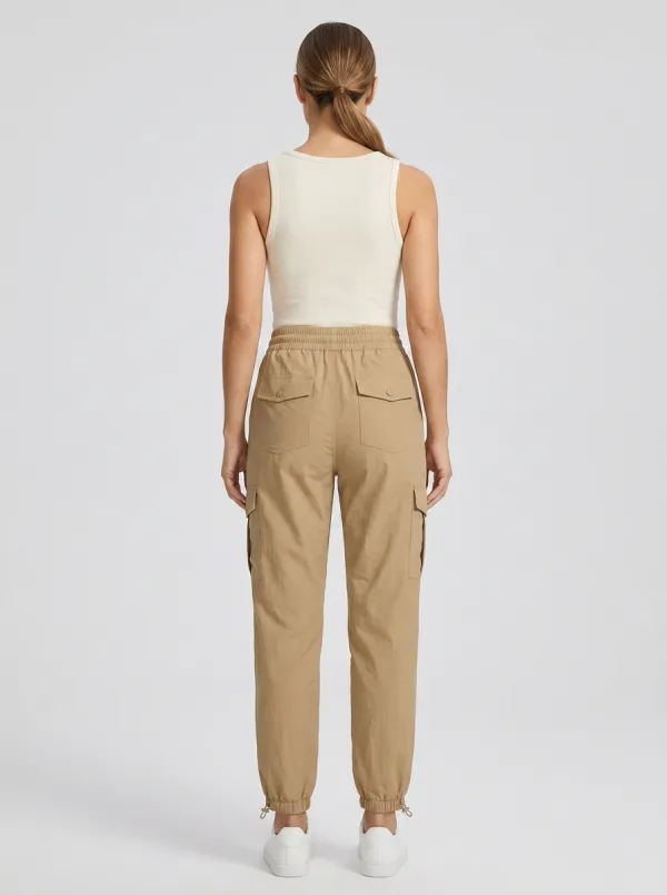 Elastic-Waist Outdoor Breathable Casual Breathable Cargo Pants