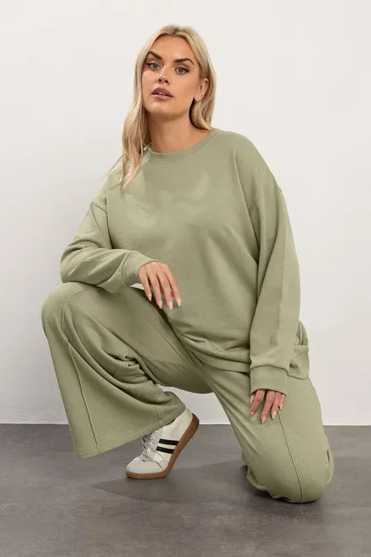 Light Khaki Green Sweatshirt