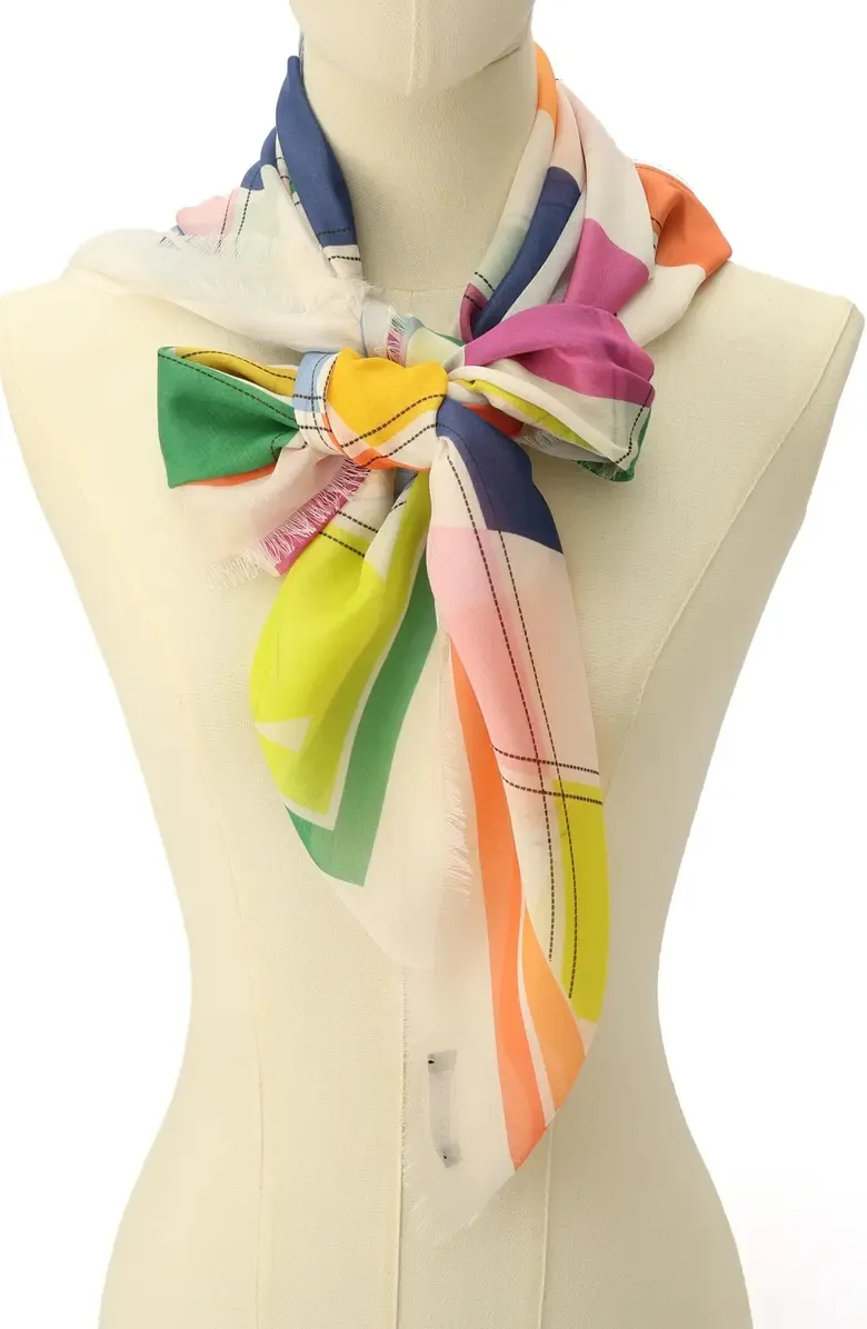 Argyle square scarf