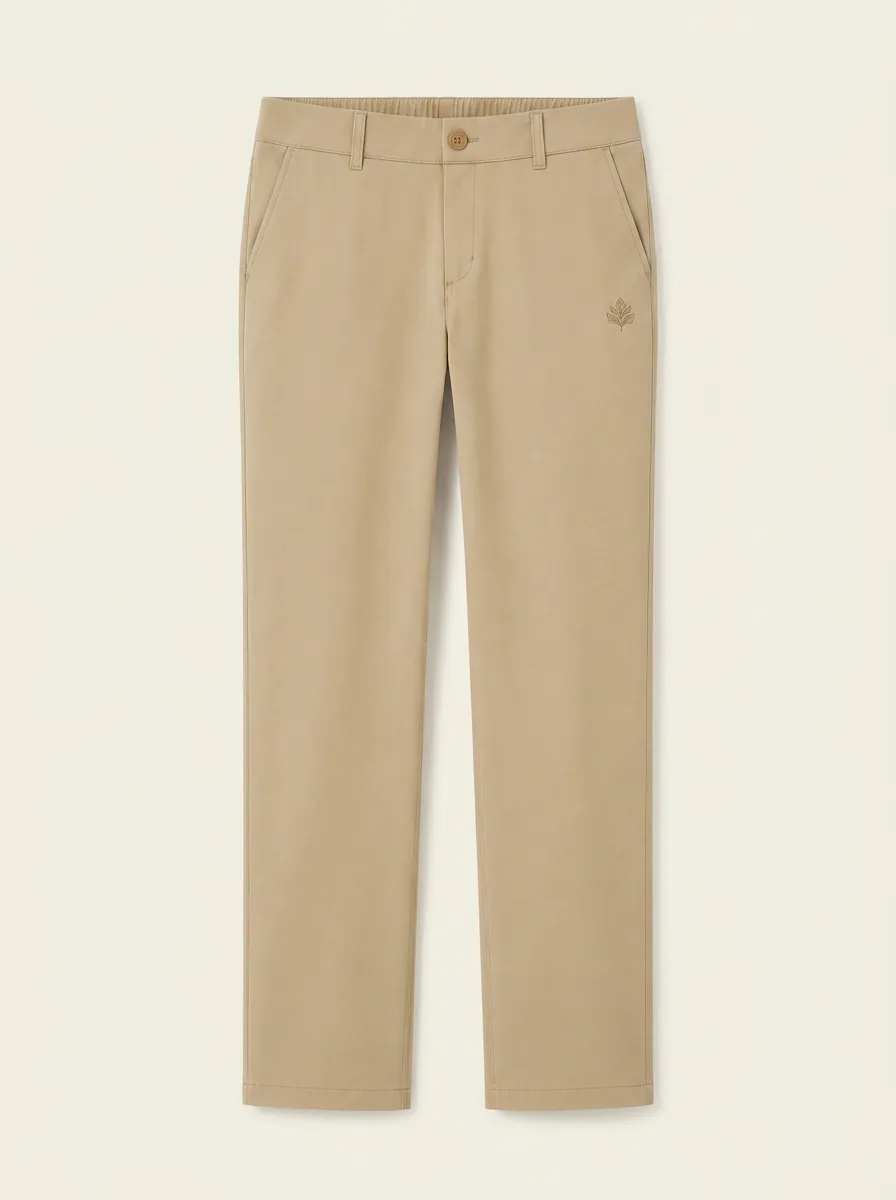 Women's Classic All Day Leaf Logo Printed Mid Rise Straight Leg Pants