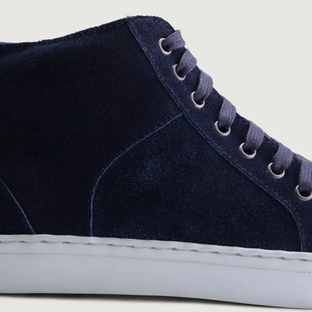 Textured Suede High Top Sneakers