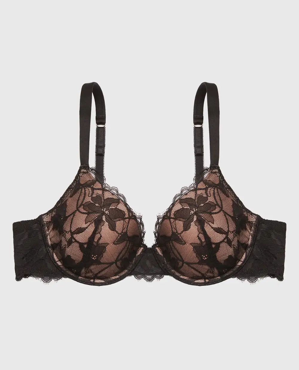 Lightly Lined Full Coverage Bra With Afterglow Lace